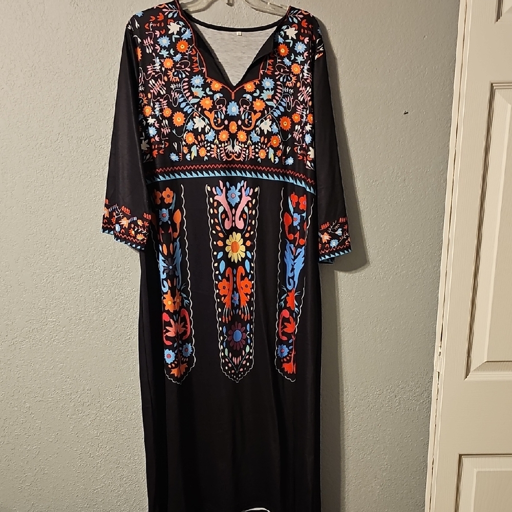 📢5 For $20 Floral Embroidered Long Sleeve Dress